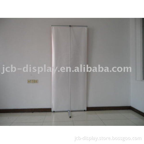 Aluminum Silver Display Rack L banner stand